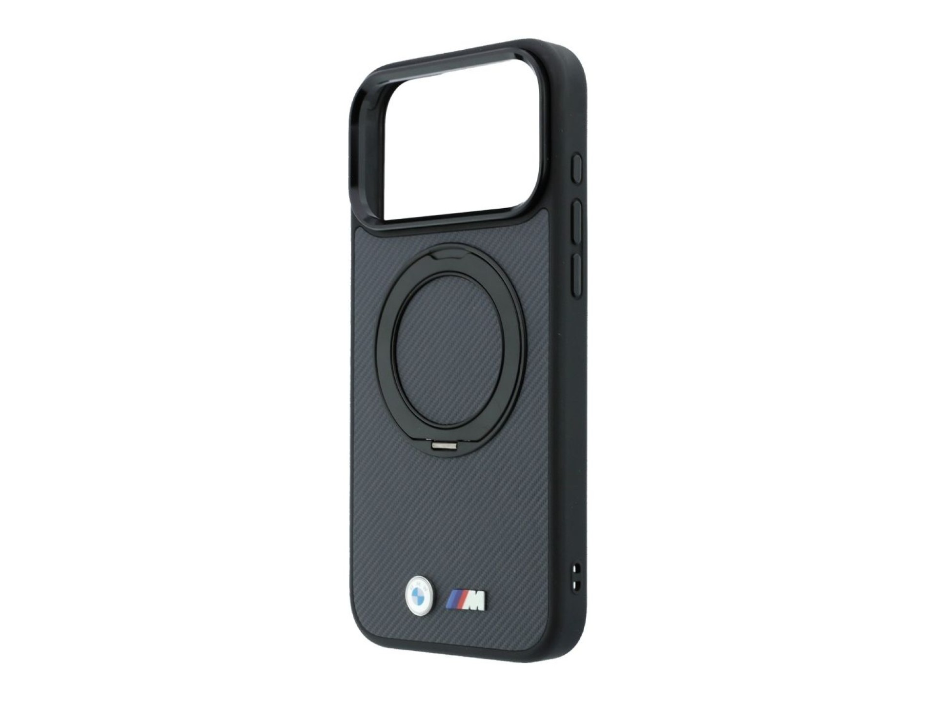 BMW Kevlar Ring Stand 360 MagSafe Case for iPhone 18 Pro Max / 17 Pro Max - Dark Gray