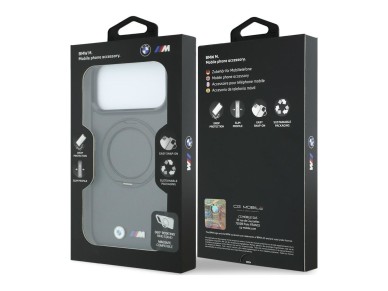 BMW Kevlar Ring Stand 360 MagSafe Case for iPhone 18 Pro Max / 17 Pro Max - Dark Gray