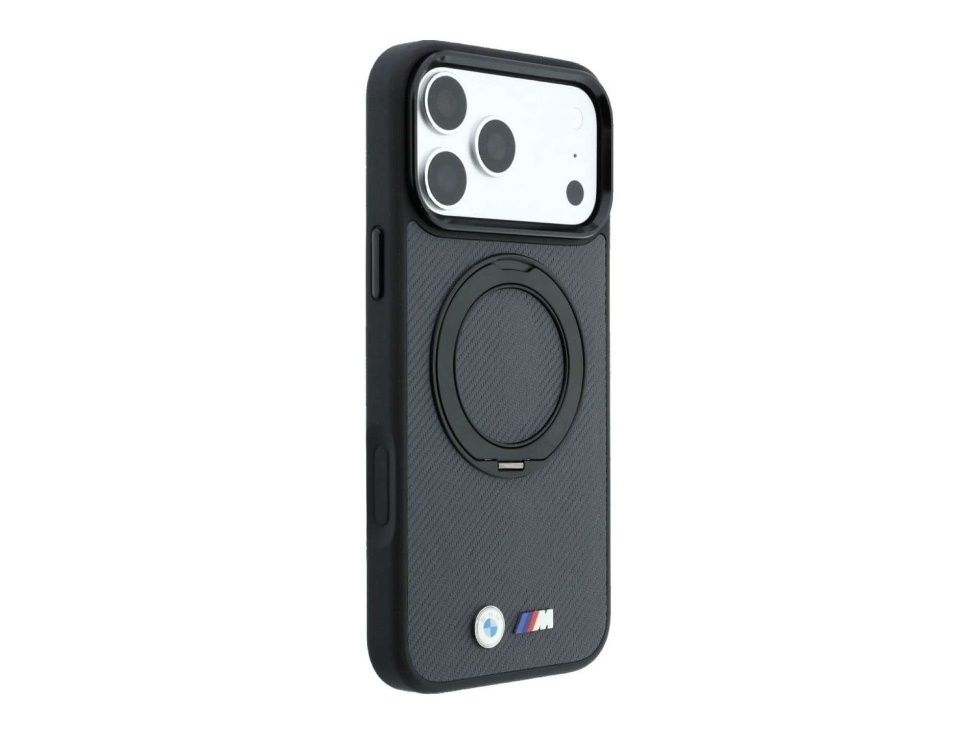 BMW Kevlar Ring Stand 360 MagSafe Case for iPhone 18 Pro Max / 17 Pro Max - Dark Gray
