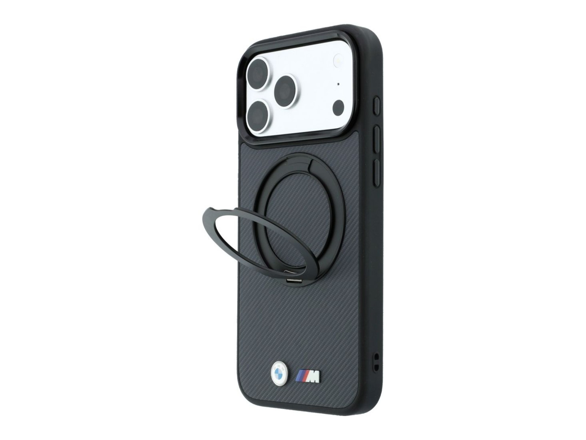 BMW Kevlar Ring Stand 360 MagSafe Case for iPhone 18 Pro Max / 17 Pro Max - Dark Gray