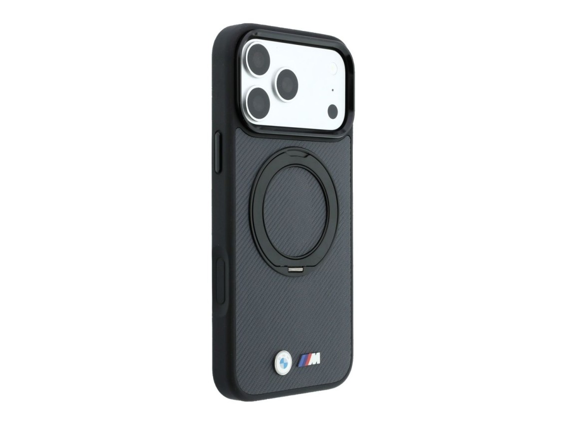 BMW Kevlar Ring Stand 360 MagSafe Case for iPhone 18 Pro Max / 17 Pro Max - Dark Gray
