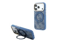Guess Ring Stand 360 4G Classic Logo MagSafe Case for iPhone 18 Pro / 17 Pro - Blue