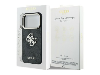 Guess 4G & Big Strass Logo Case for iPhone 18 Pro / 17 Pro - Black Guess 4G & Big Strass Logo Case for iPhone 18 Pro / 17 Pro - Black