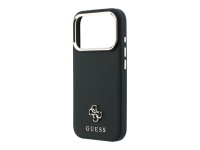 Guess Saffiano Small 4G & Classic Logo MagSafe Case for iPhone 18 Pro / 17 Pro - Black Guess Saffiano Small 4G & Classic Logo MagSafe Case for iPhone 18 Pro / 17 Pro - Black