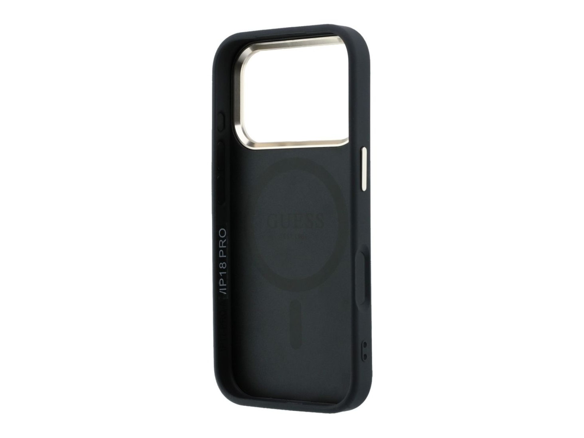 Guess Saffiano Small 4G & Classic Logo MagSafe Case for iPhone 18 Pro / 17 Pro - Black