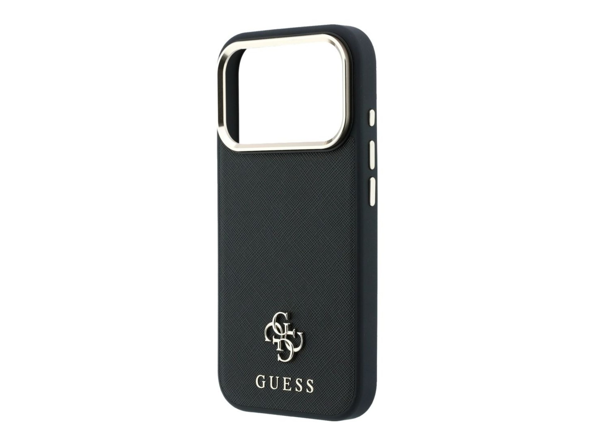 Guess Saffiano Small 4G & Classic Logo MagSafe Case for iPhone 18 Pro / 17 Pro - Black