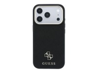 Guess Saffiano Small 4G & Classic Logo MagSafe Case for iPhone 18 Pro / 17 Pro - Black Guess Saffiano Small 4G & Classic Logo MagSafe Case for iPhone 18 Pro / 17 Pro - Black