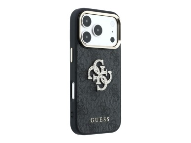 Guess 4G & Big Strass Logo Case for iPhone 18 Pro / 17 Pro - Black Guess 4G & Big Strass Logo Case for iPhone 18 Pro / 17 Pro - Black