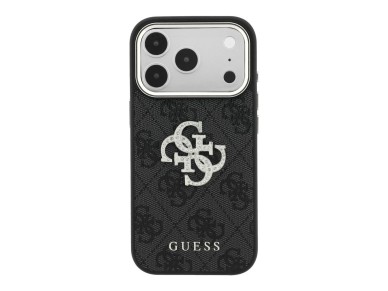 Guess 4G & Big Strass Logo Case for iPhone 18 Pro / 17 Pro - Black Guess 4G & Big Strass Logo Case for iPhone 18 Pro / 17 Pro - Black
