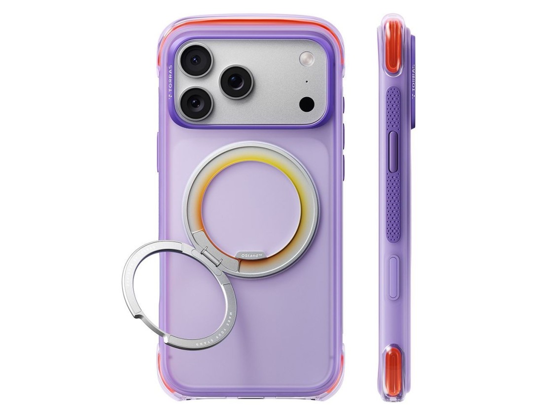 Torras - Capa O3 Air Core para iPhone 18 Pro Max / iPhone 17 Pro Max - Ameixa Prismática